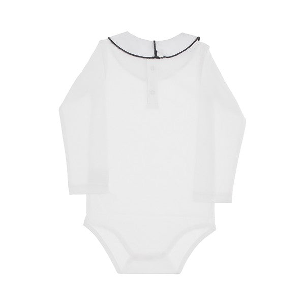 Body in cotone con colletto