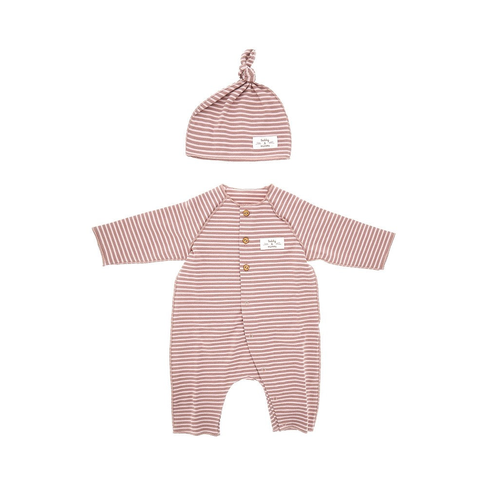 Tutina in jersey con cappellino