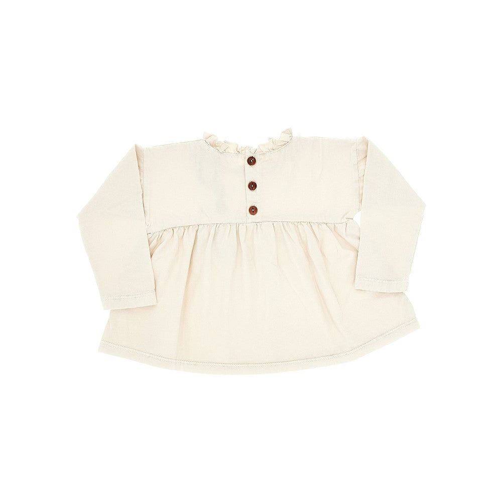 T-shirt in cotone con ruche