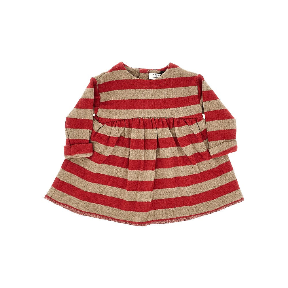 Abitino in misto cotone a righe