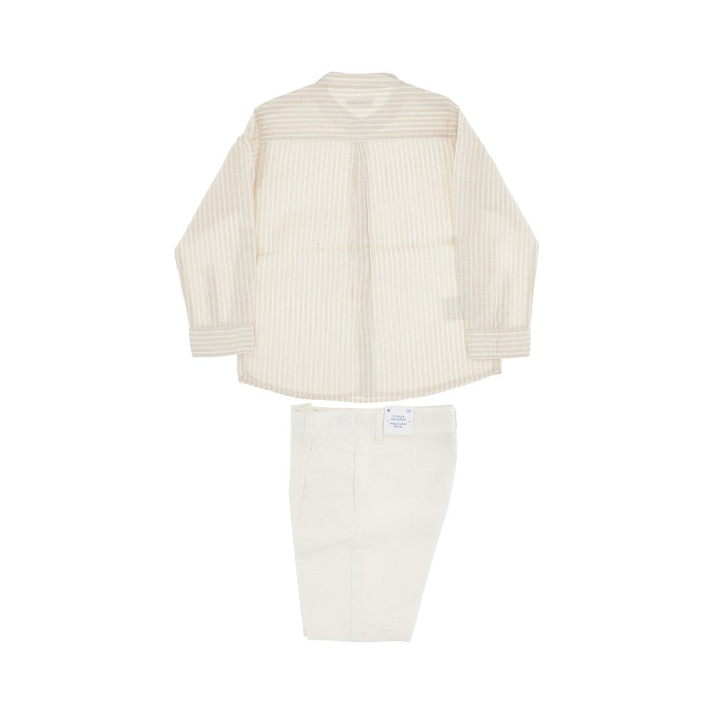 Cotton-blend two-piece set