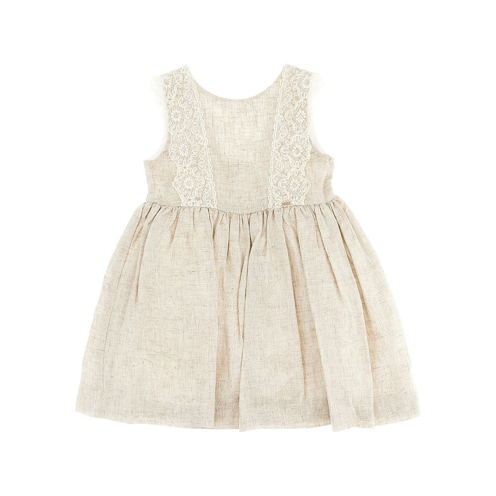 Mini dress with lace details