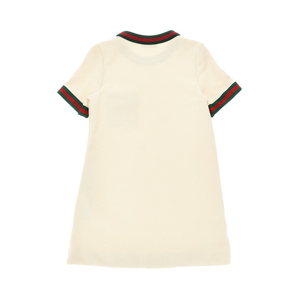 Cotton mini dress with Horsebit detail