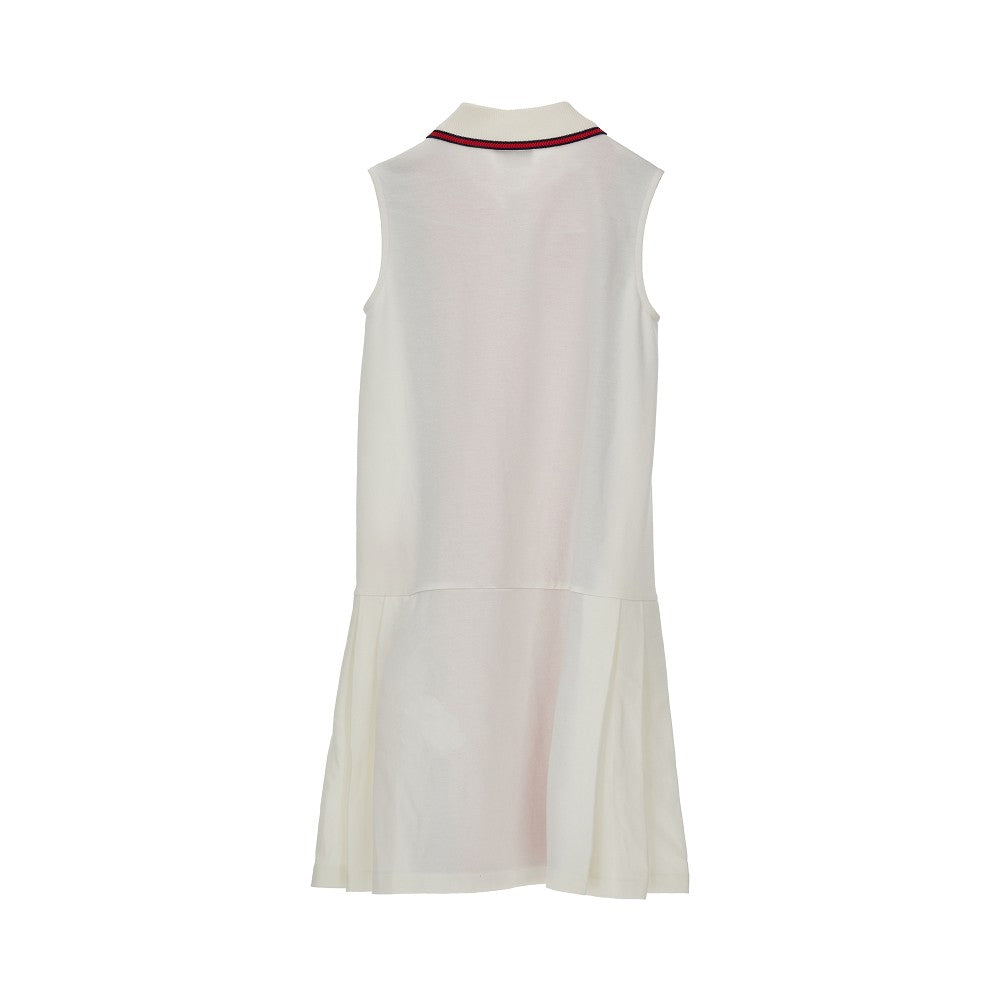 Cotton mini dress with Web inlay