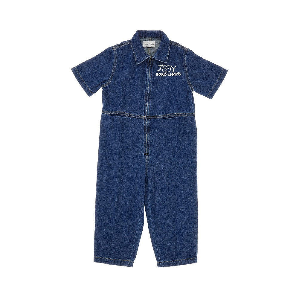 'Smiling' denim overall