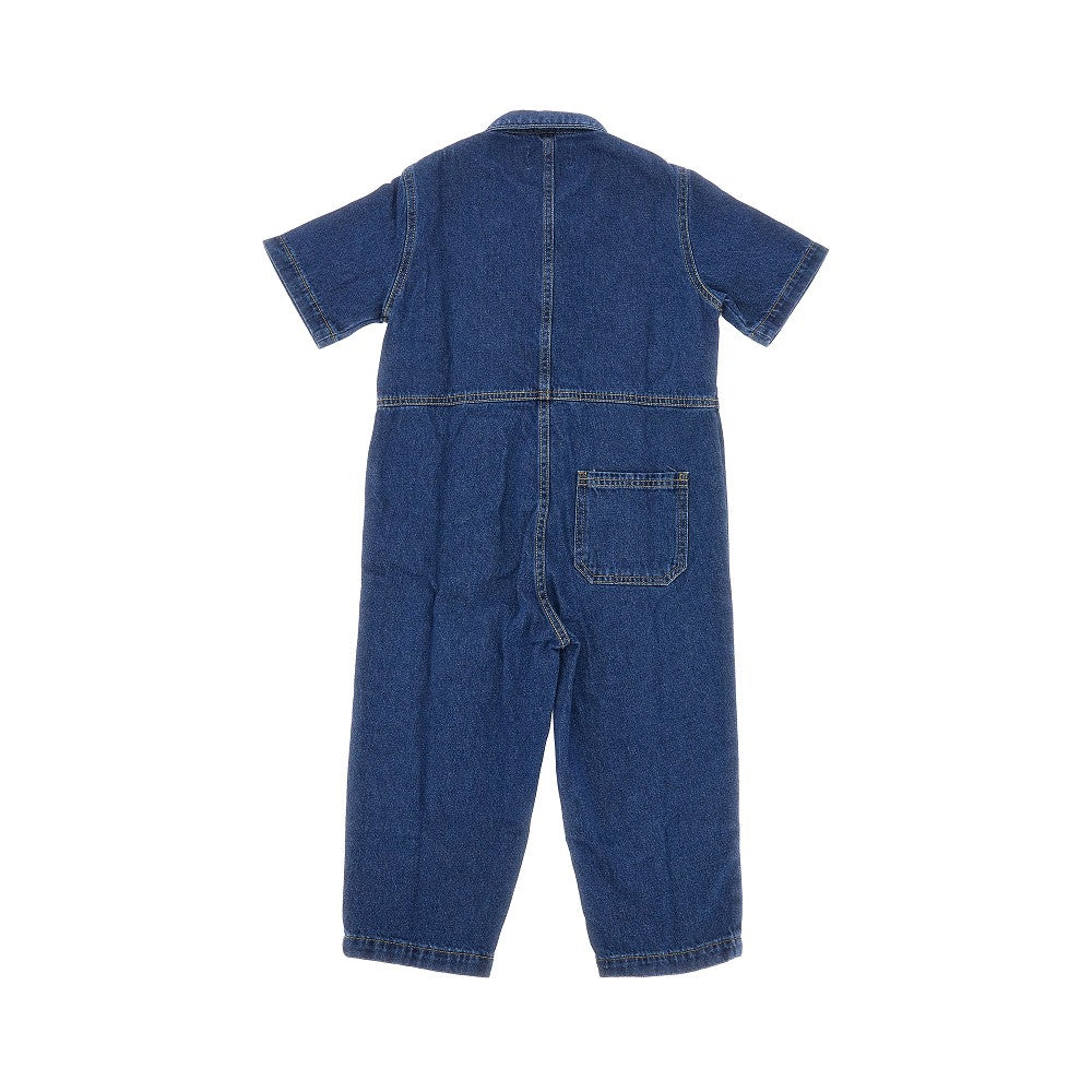 'Smiling' denim overall