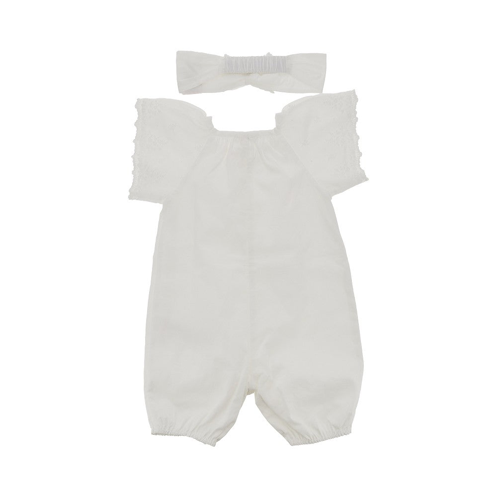 Set regalo neonata con tutina e fascia