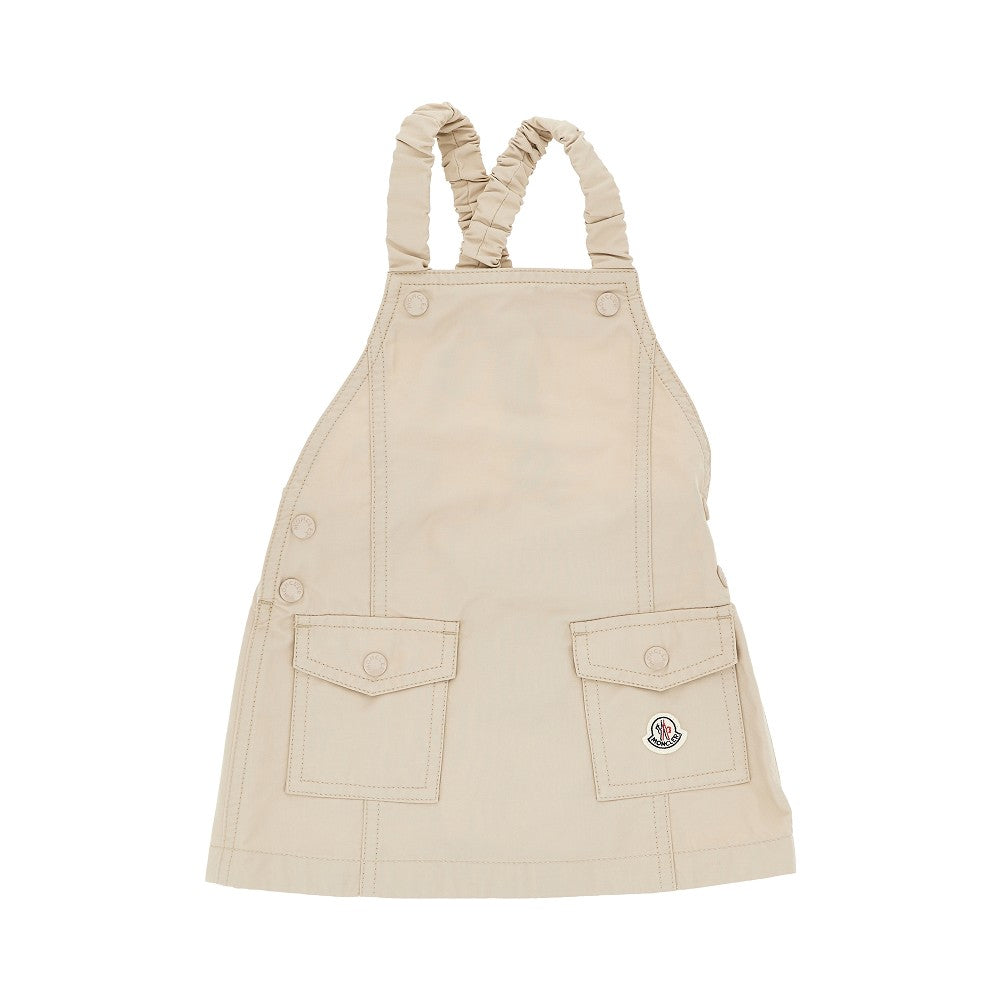 Mini abito in misto cotone con logo