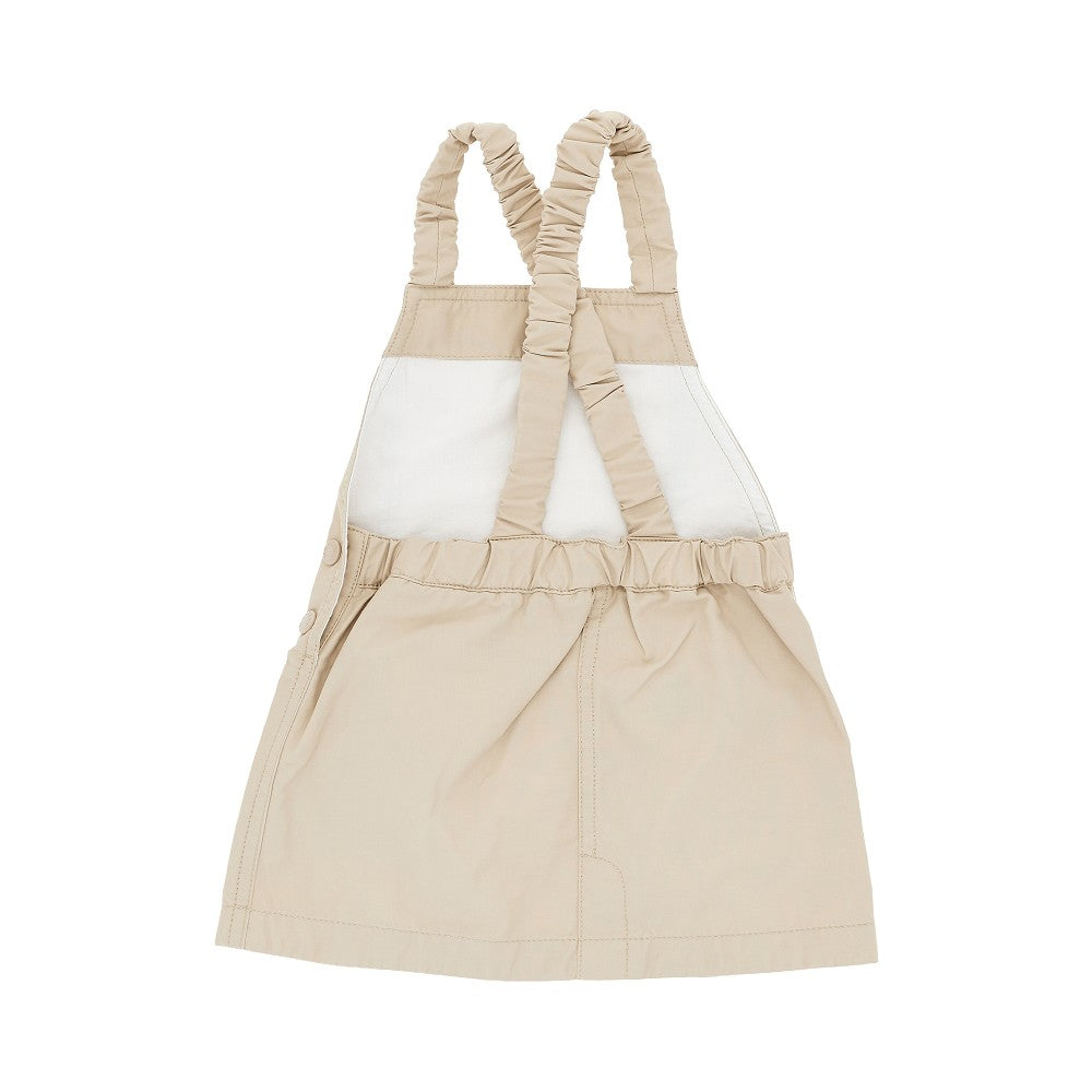 Mini abito in misto cotone con logo