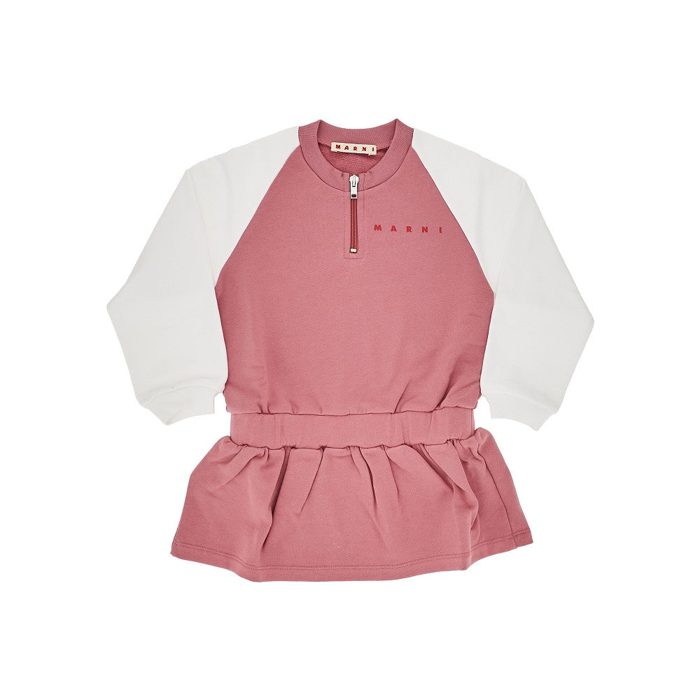 Mini abito in felpa con stampa logo - KIDS