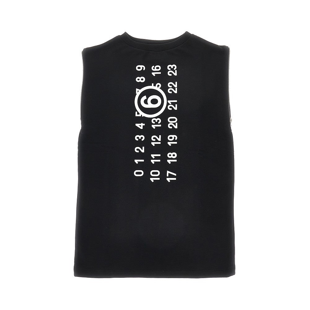French terry mini dress with logo print