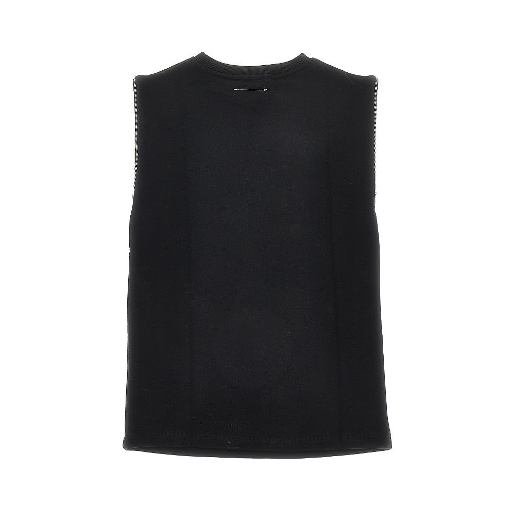 French terry mini dress with logo print