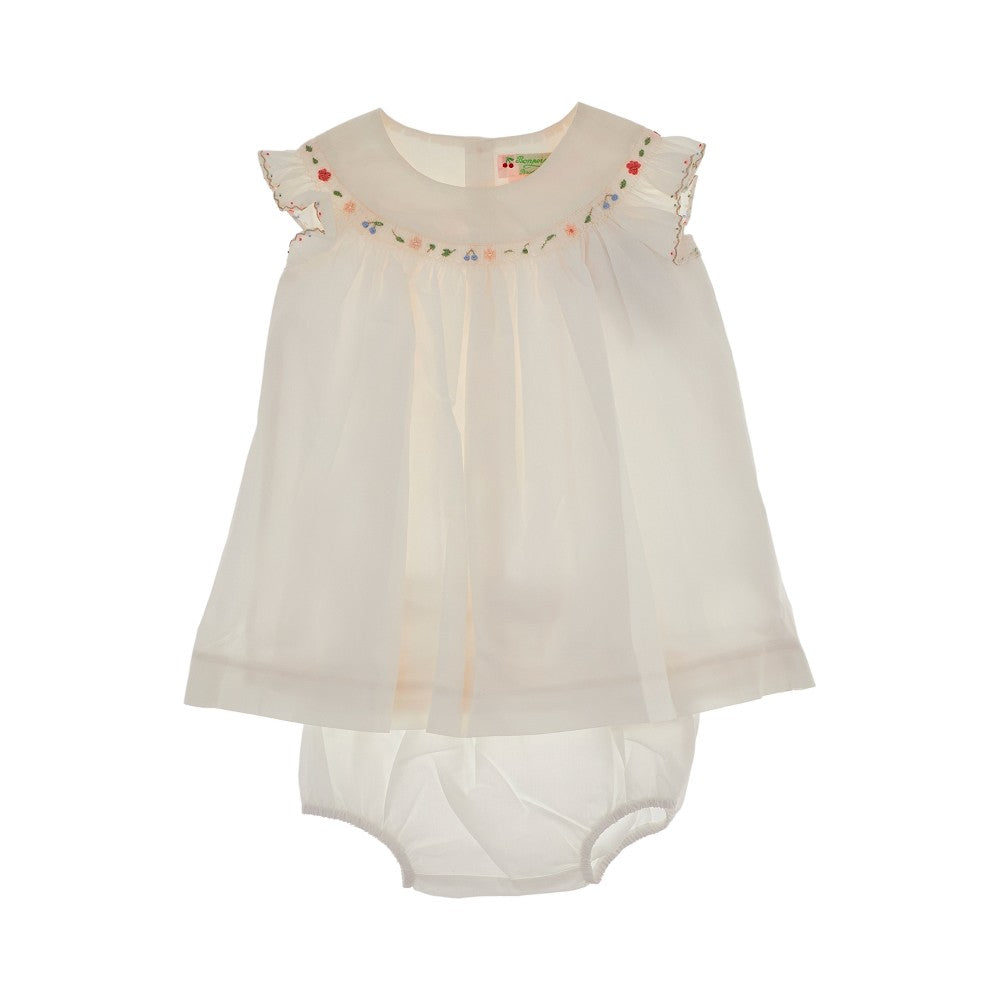 &#39;Amantine&#39; baby dress with bloomers
