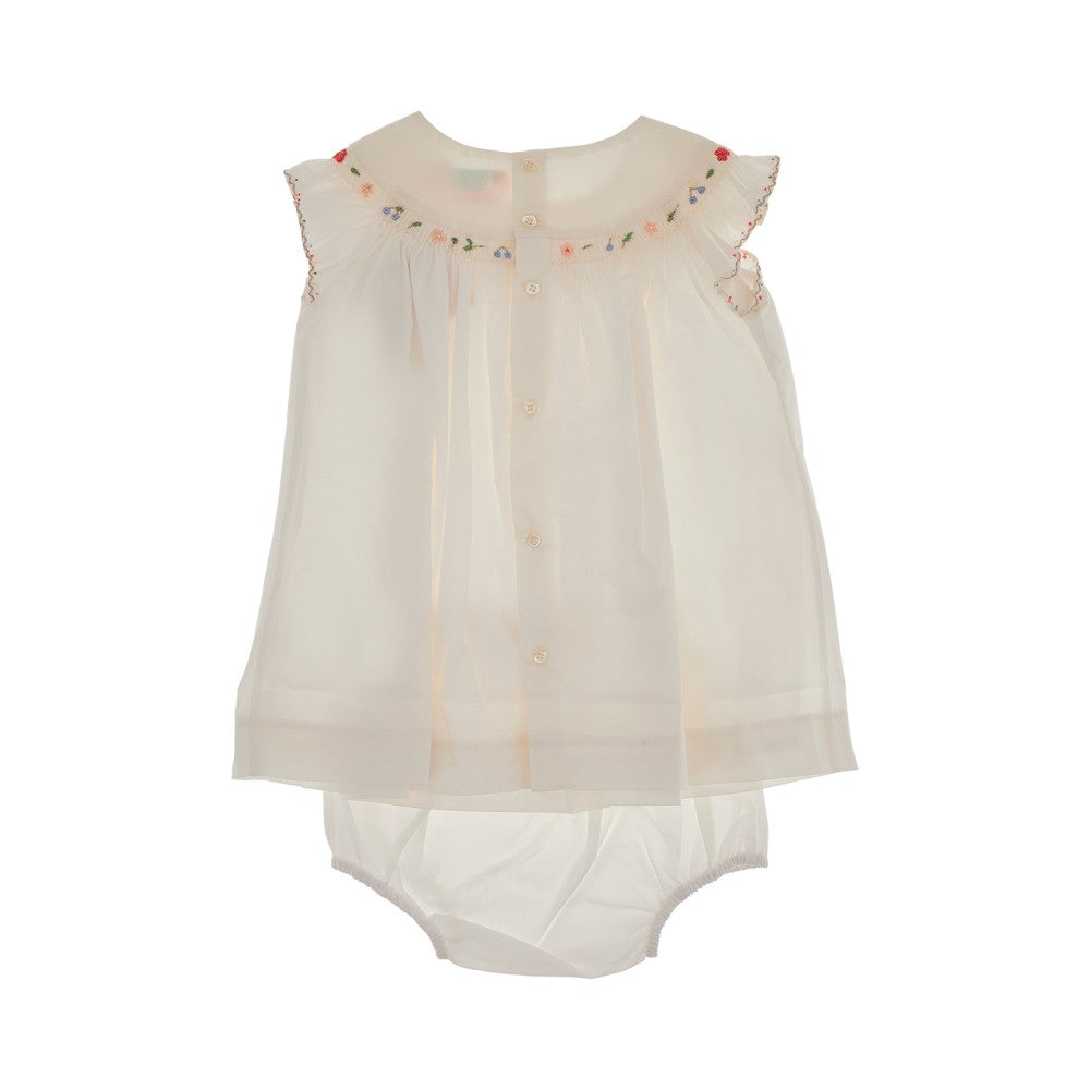 &#39;Amantine&#39; baby dress with bloomers