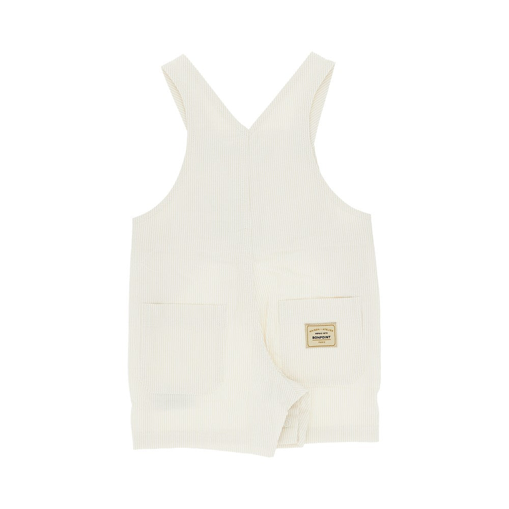 'Farell' striped cotton overall