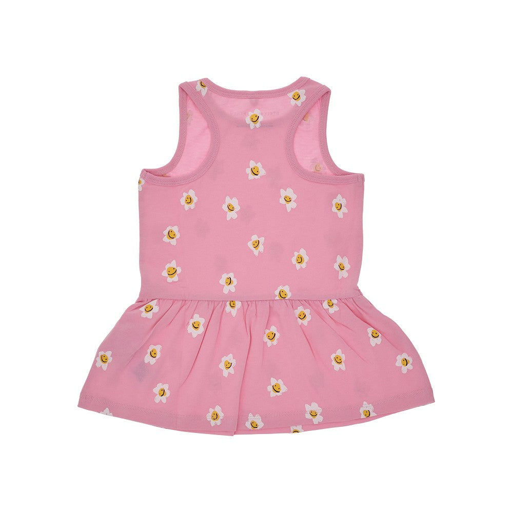 Printed sustainable cotton mini dress