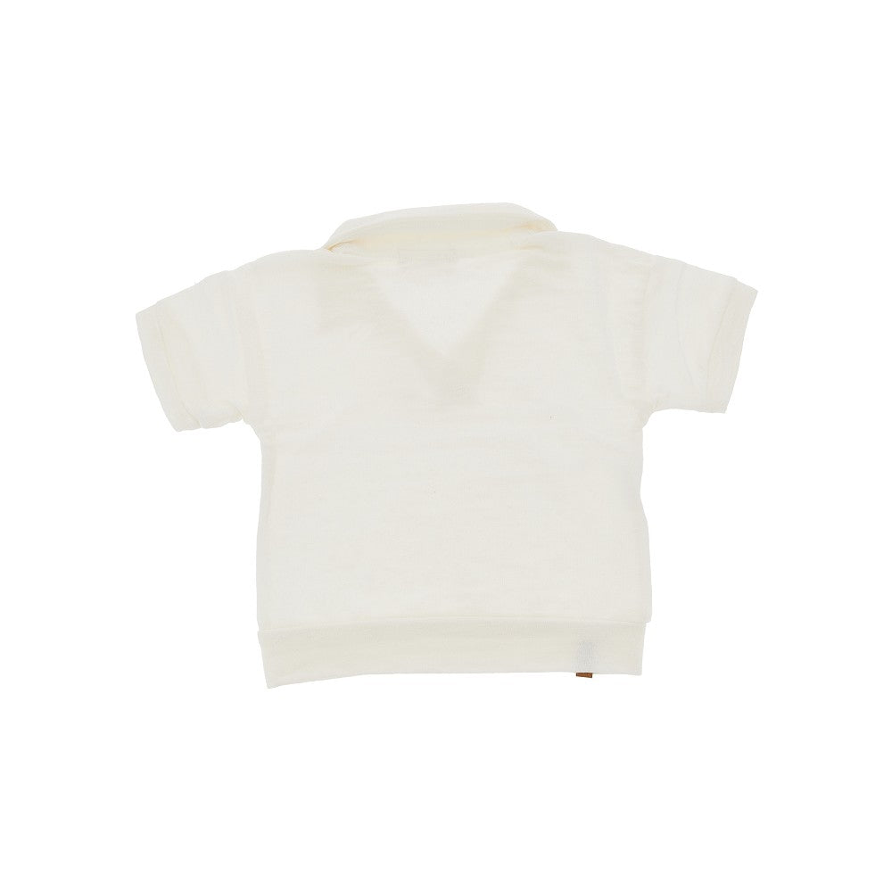 Polo in maglia di lino stretch