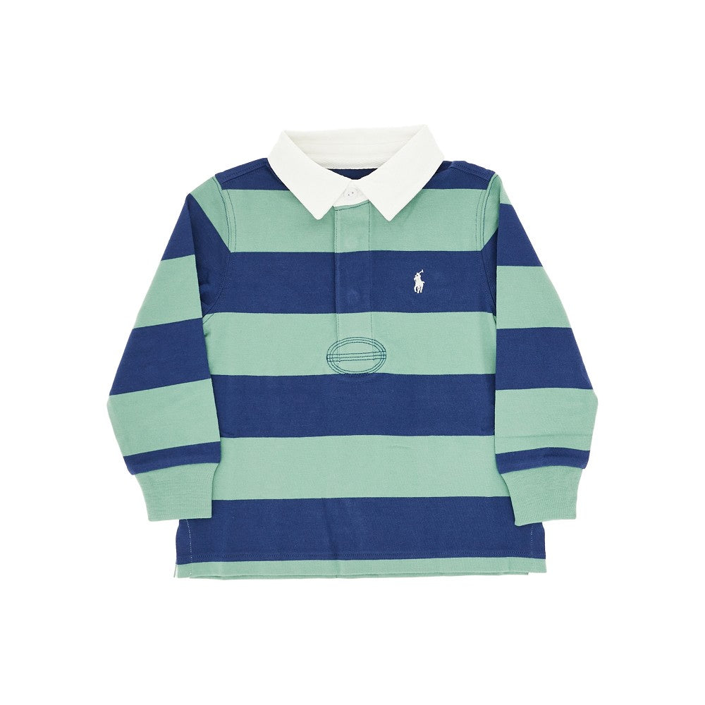 Polo in jersey di cotone a righe