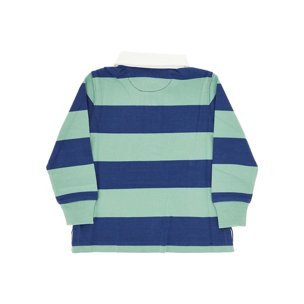 Polo in jersey di cotone a righe