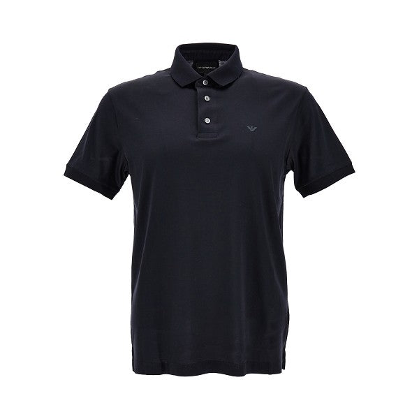 Polo in jersey con logo