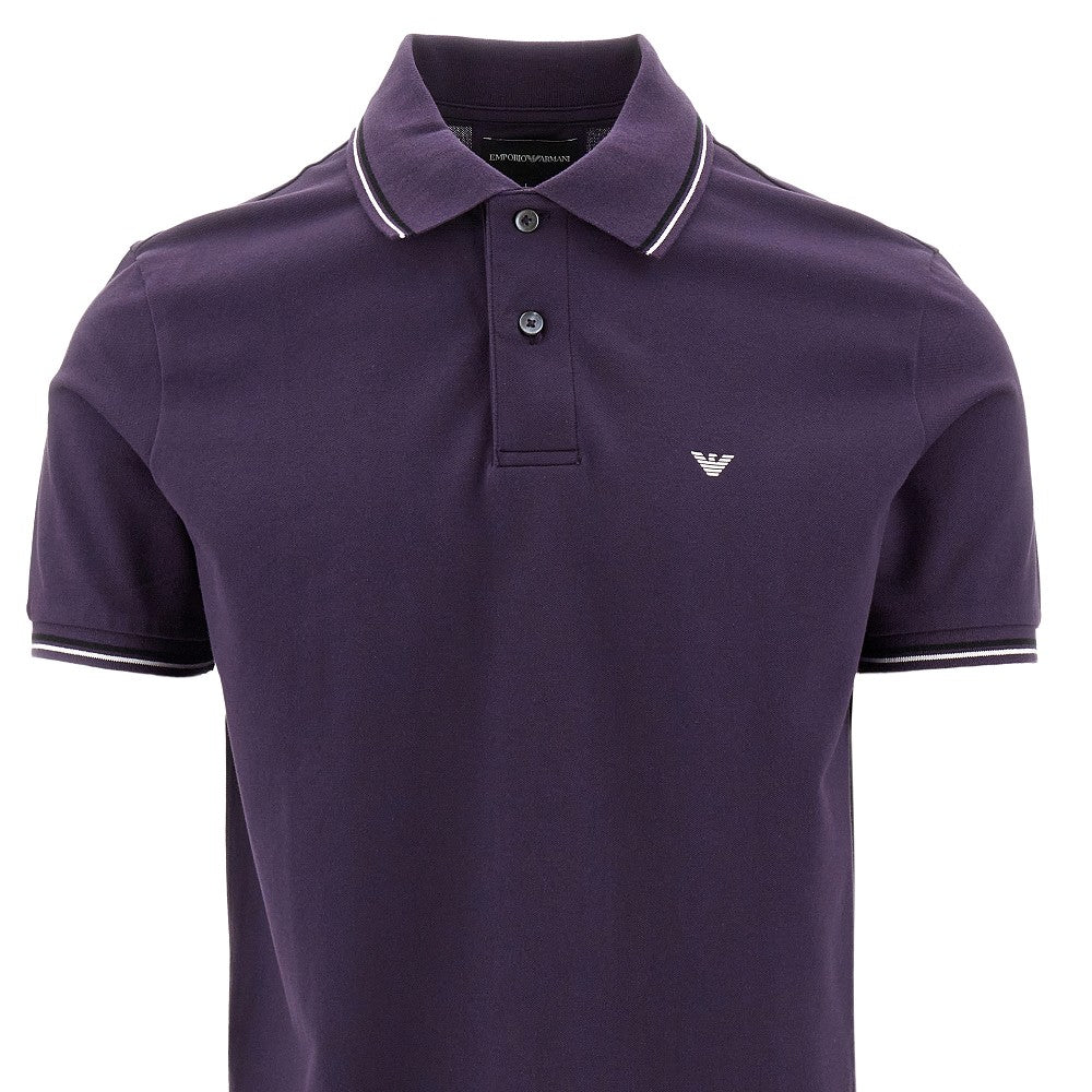 Polo in piqué di cotone stretch