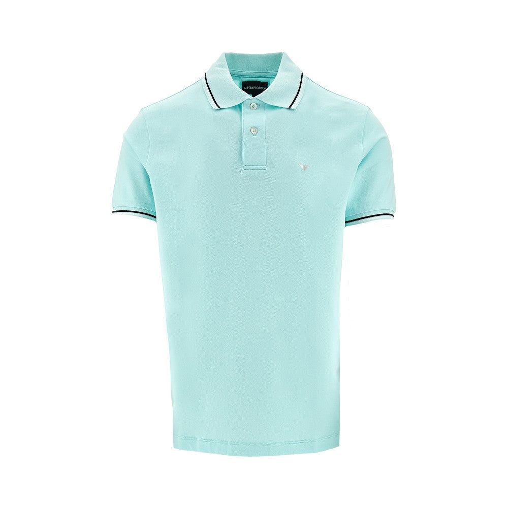 Polo in piqué di cotone stretch