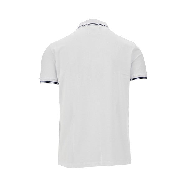 Stretch cotton piqué polo shirt