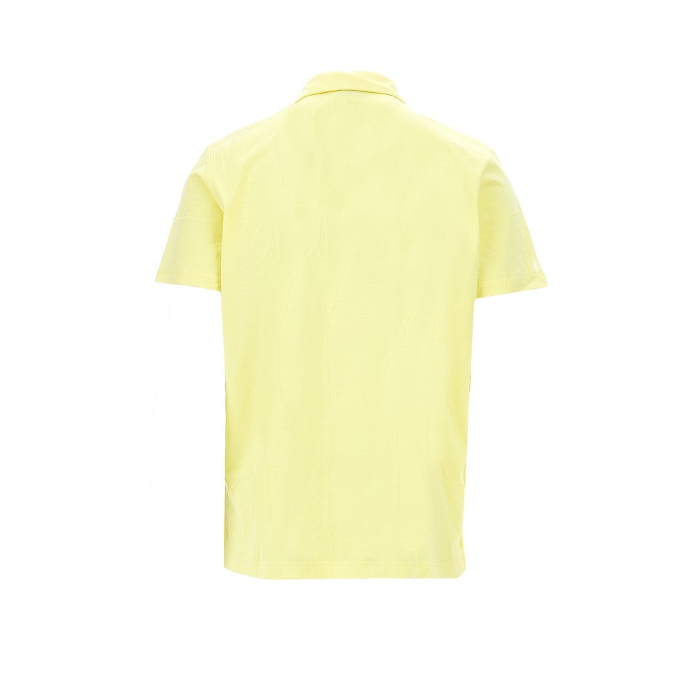 Eagle patch jersey polo shirt