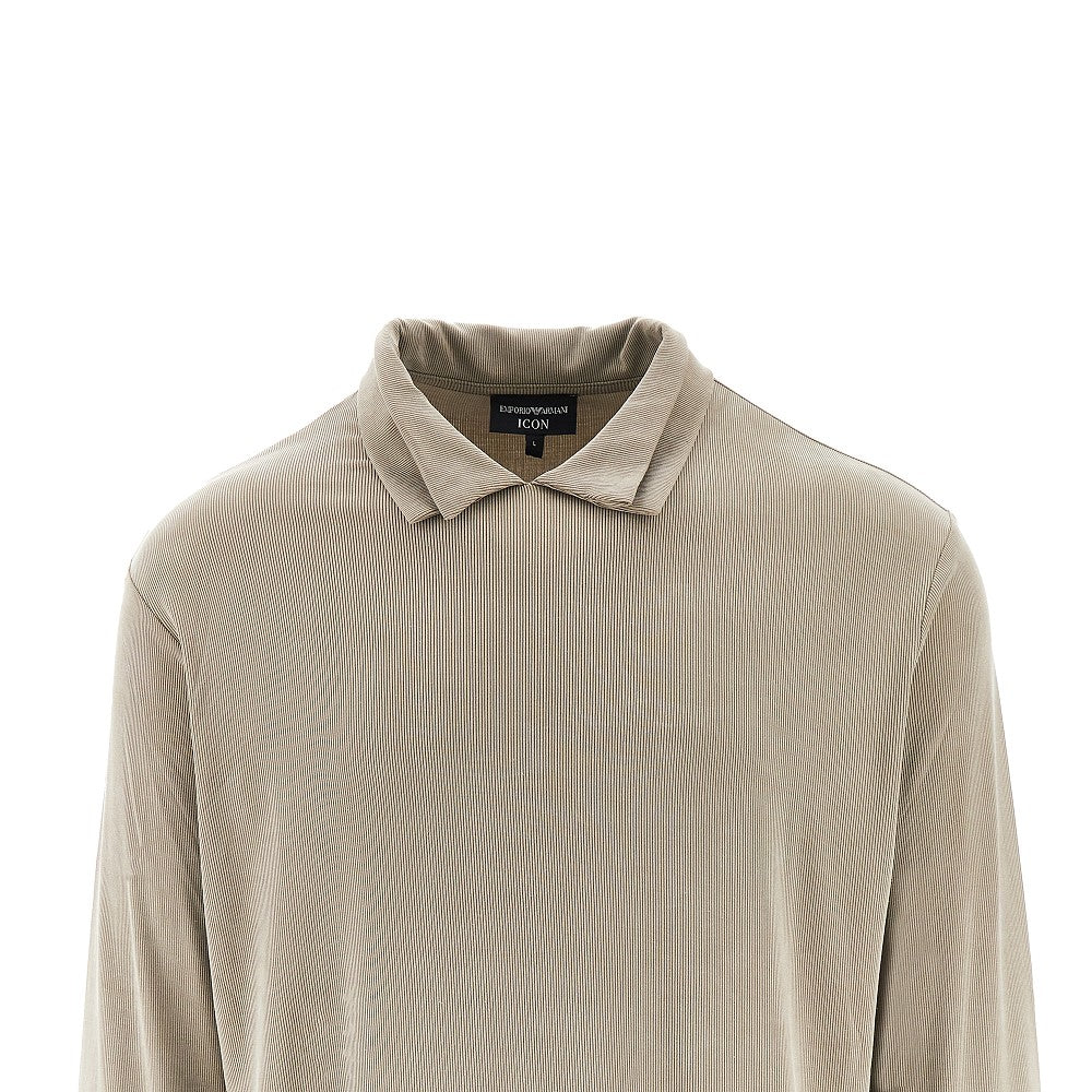 ICON ribbed lyocell polo shirt