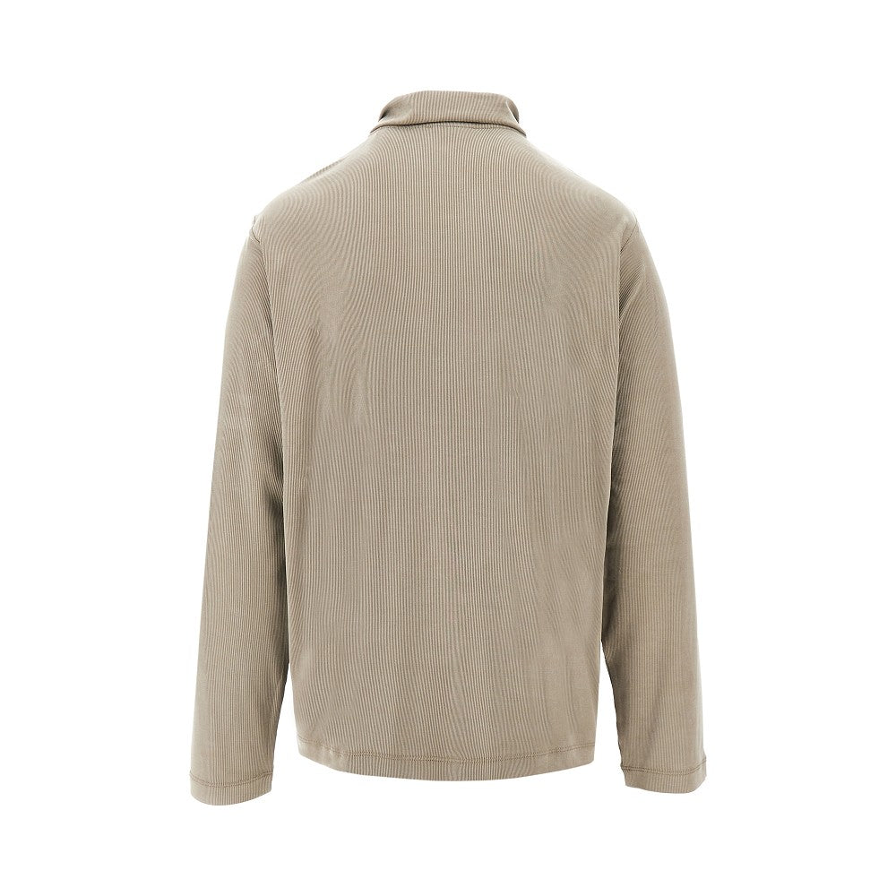 ICON ribbed lyocell polo shirt