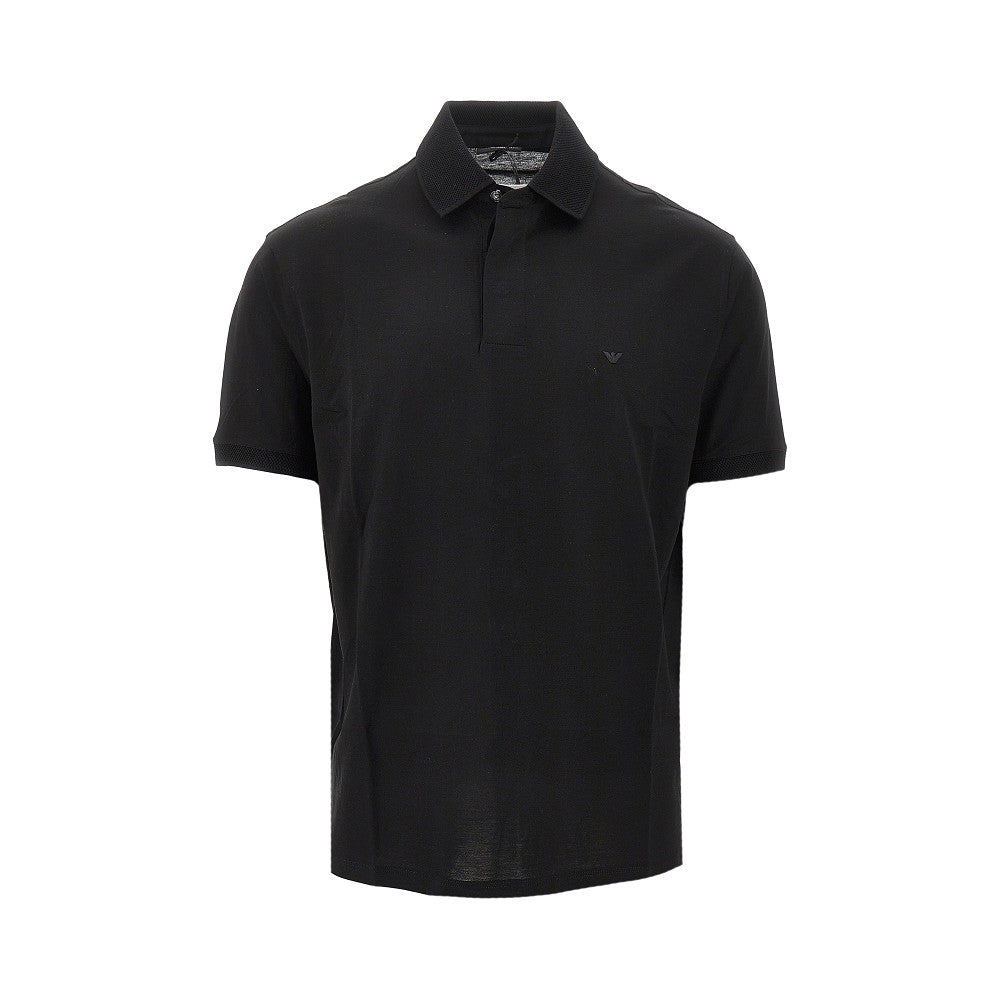 Polo in jersey con ricamo Eagle