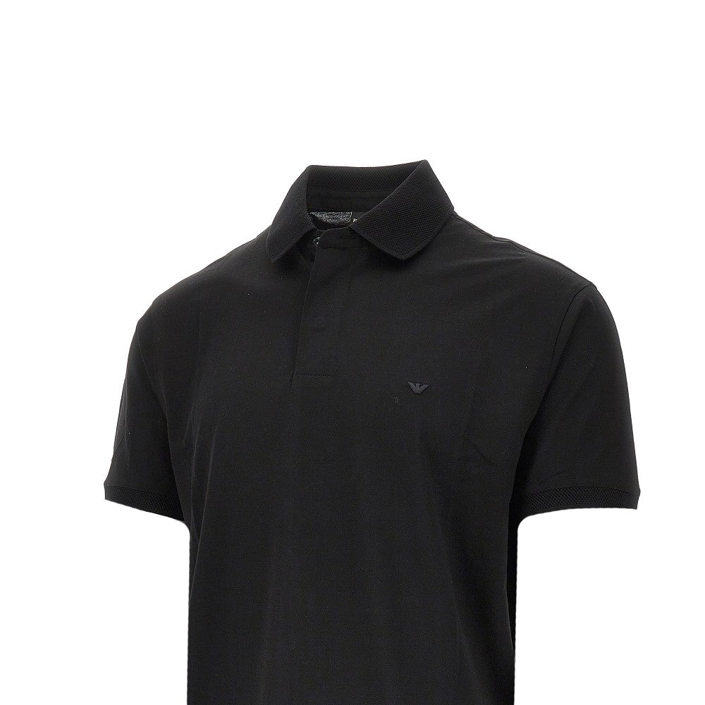 Polo in jersey con ricamo Eagle