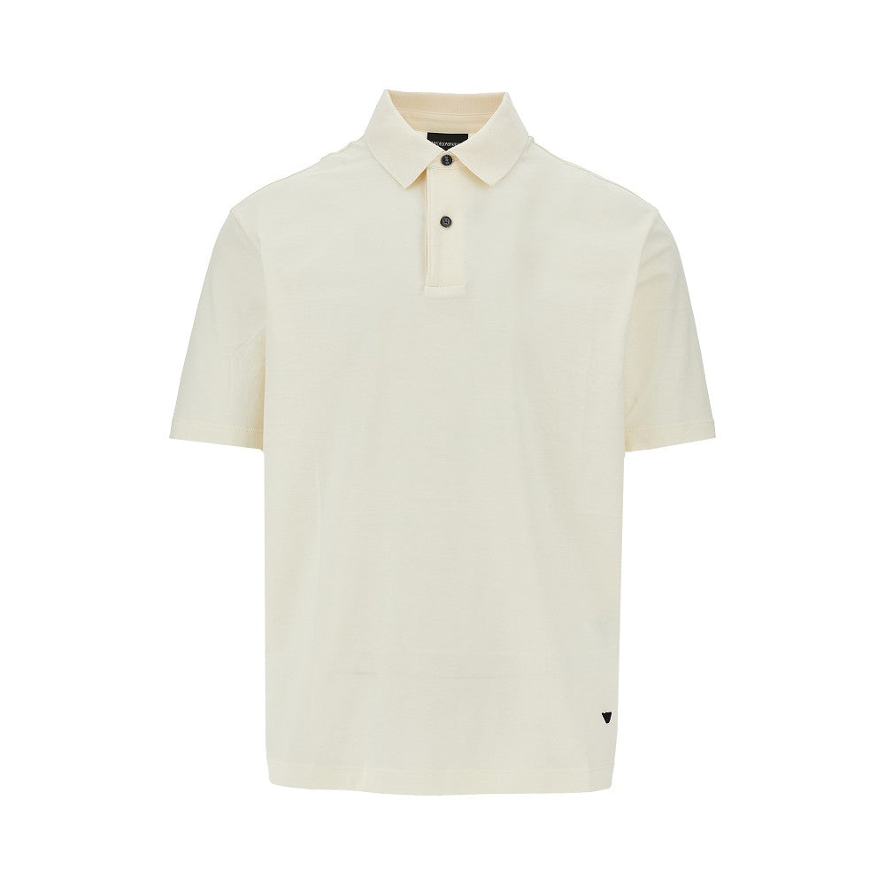 Cotton jersey polo shirt