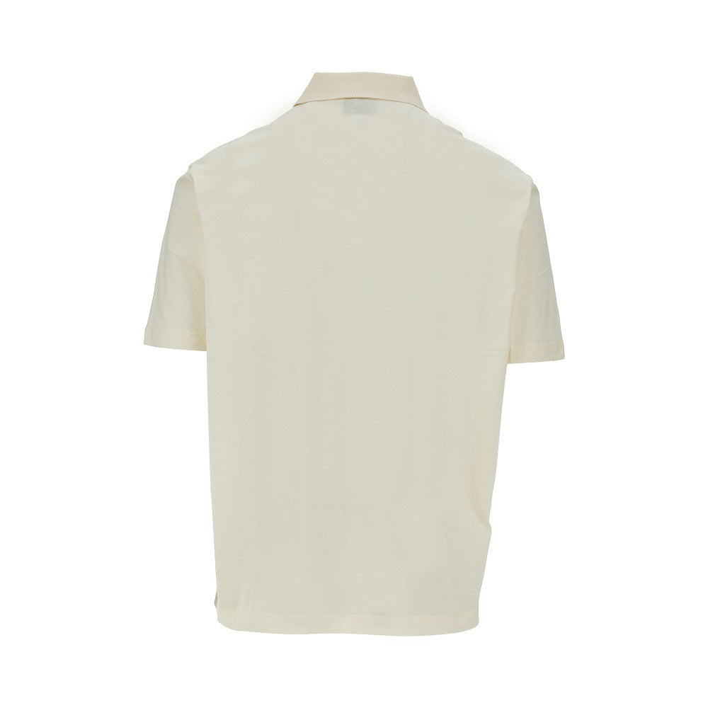 Cotton jersey polo shirt