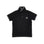 Polo in piquet stretch con patch logo