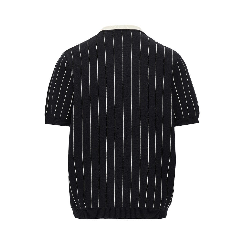 Polo in maglia con motivo a righe