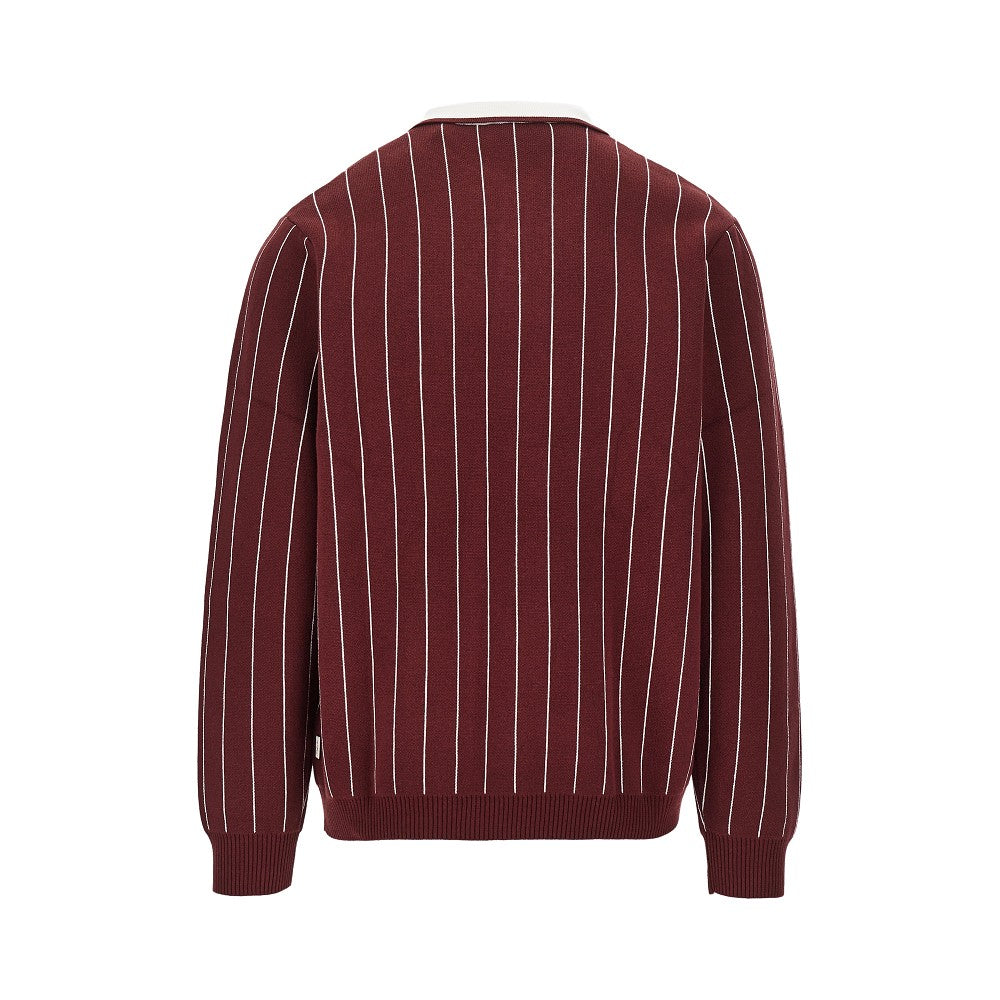 Polo in maglia con motivo a righe