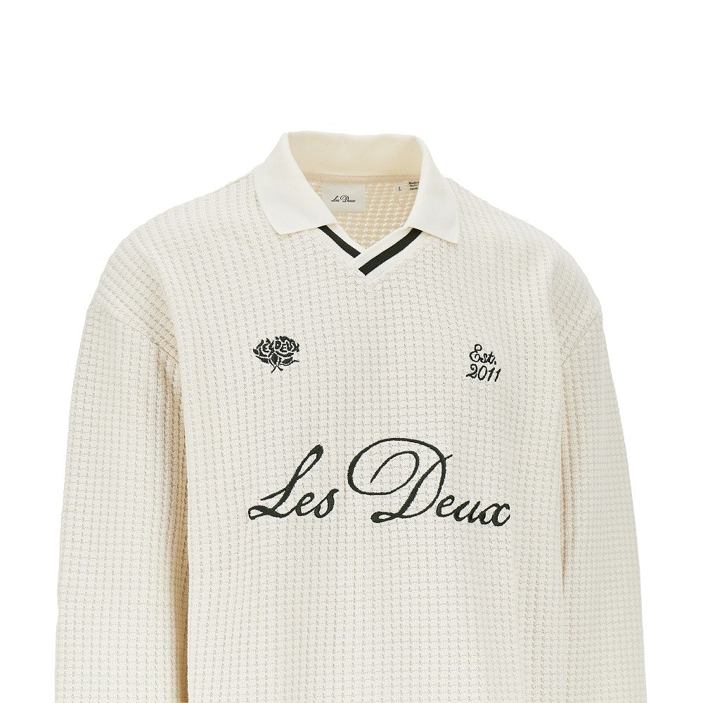 Polo in maglia con ricamo logo