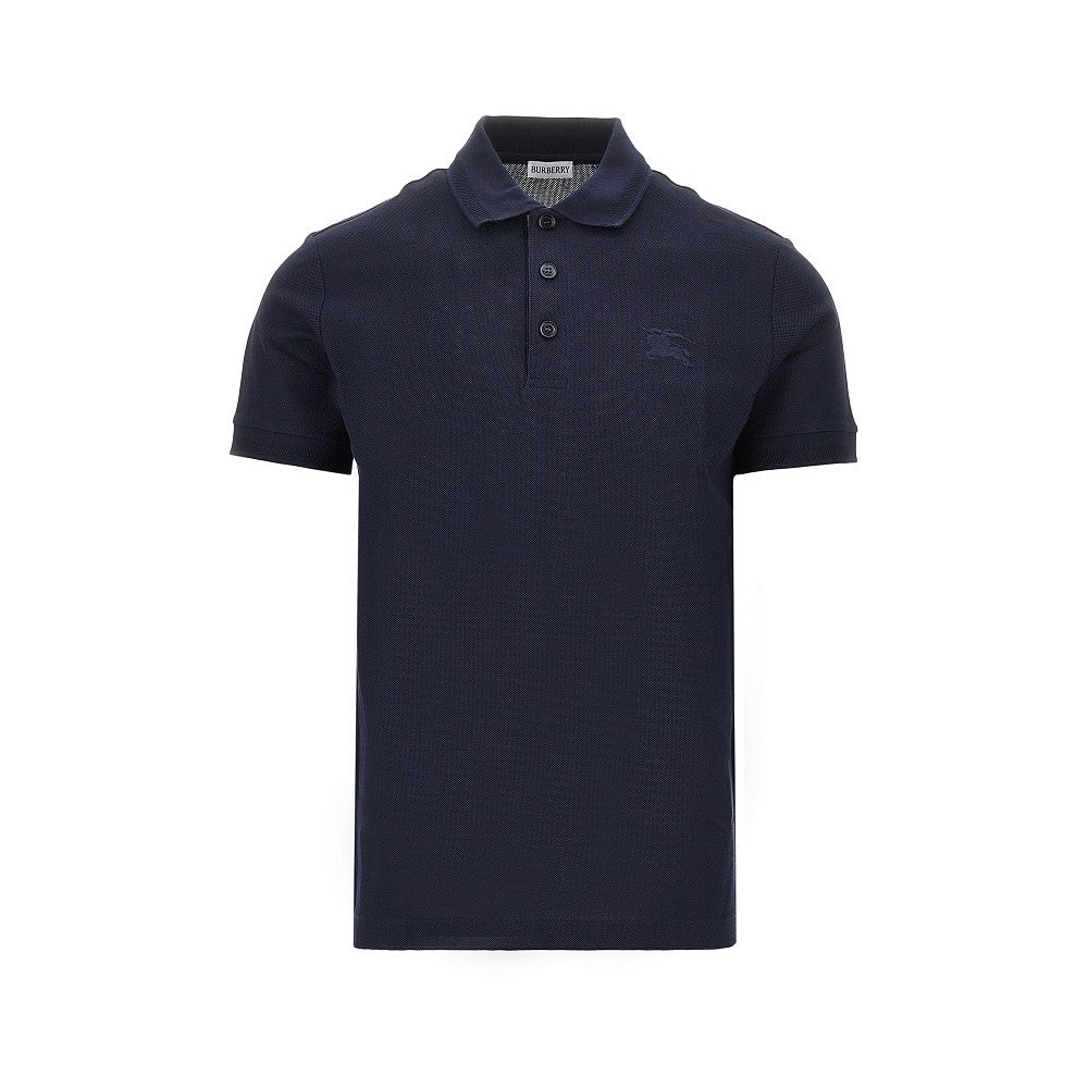 Cotton piquet polo shirt with EKD embroidery