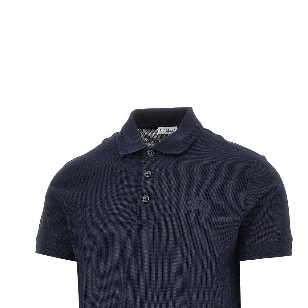 Cotton piquet polo shirt with EKD embroidery