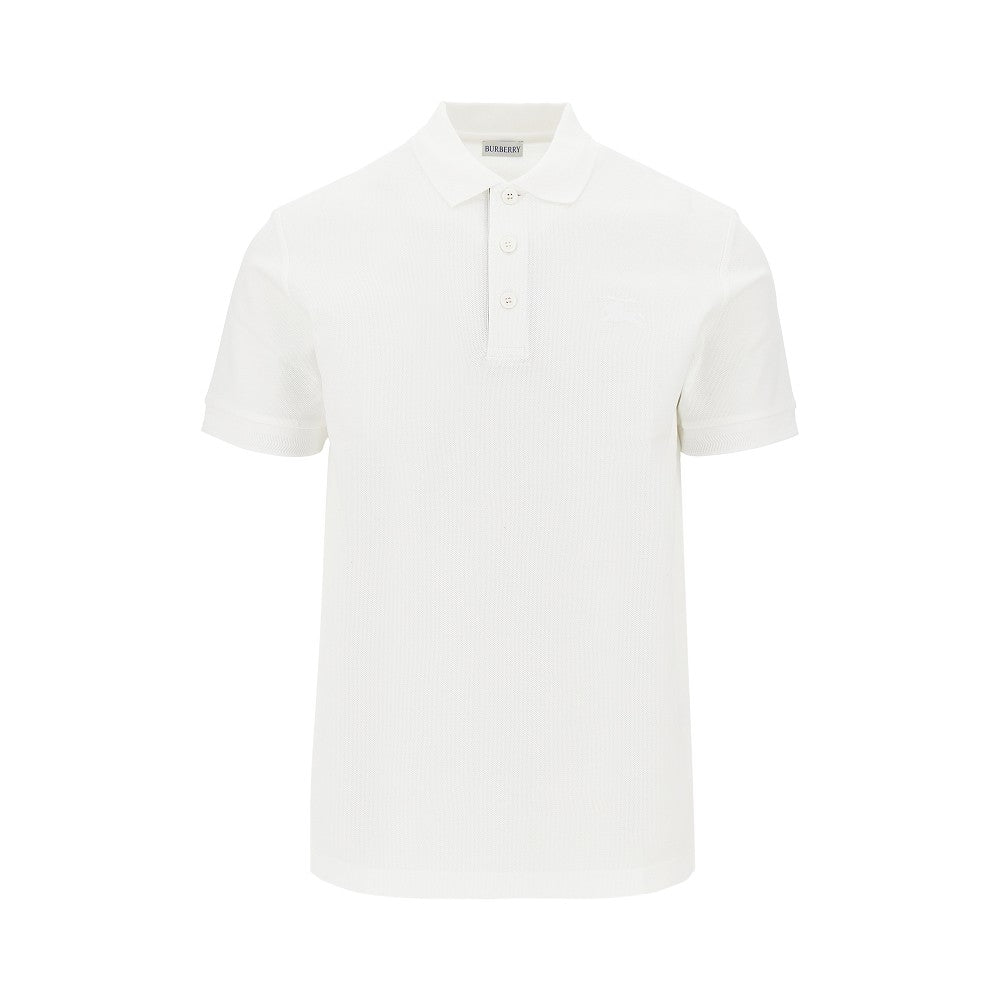 Cotton piquet polo shirt with EKD embroidery