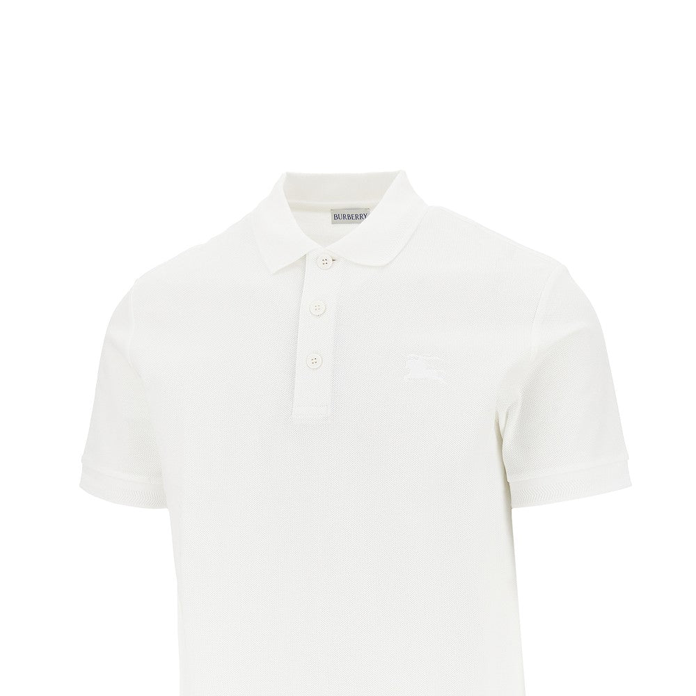 Cotton piquet polo shirt with EKD embroidery