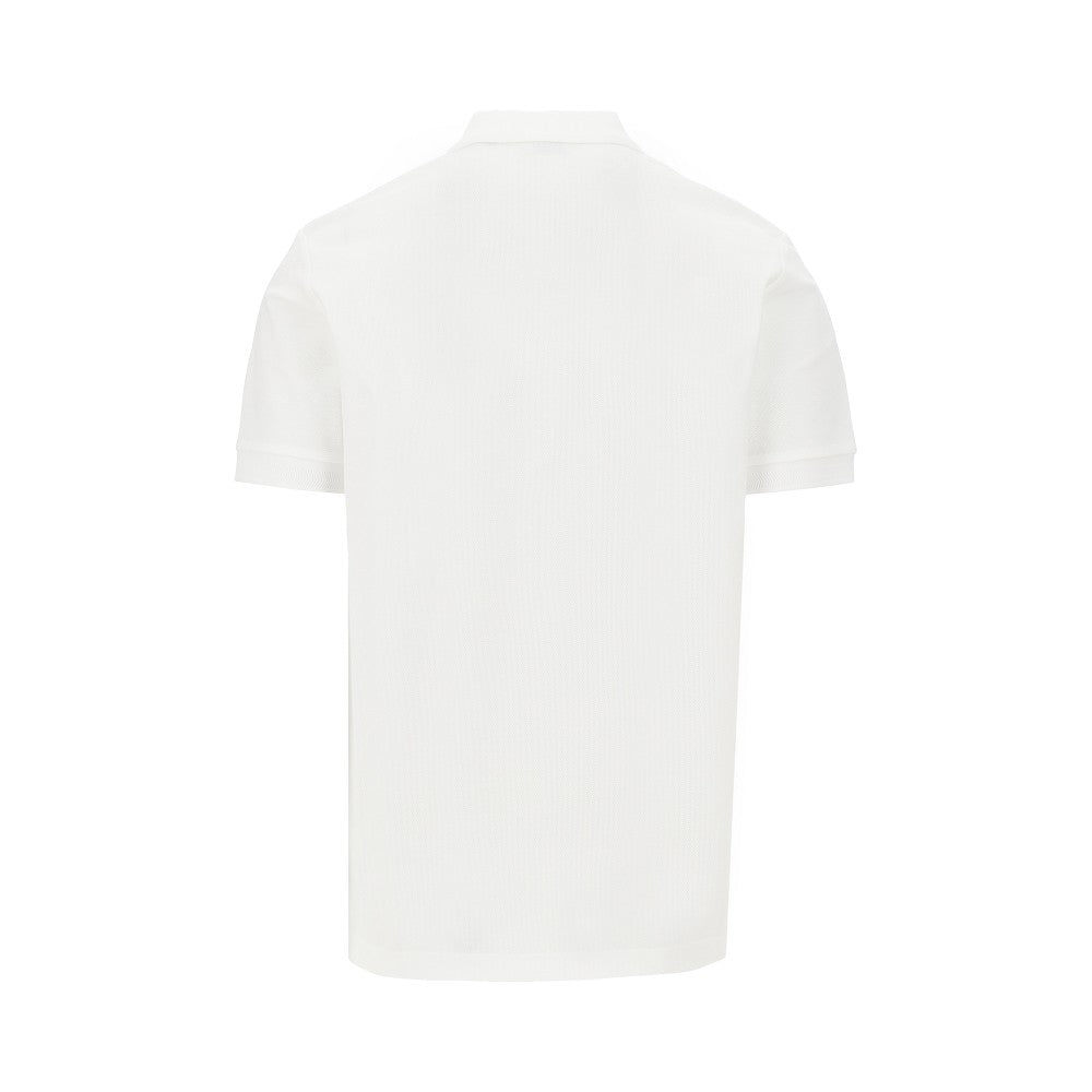 Cotton piquet polo shirt with EKD embroidery