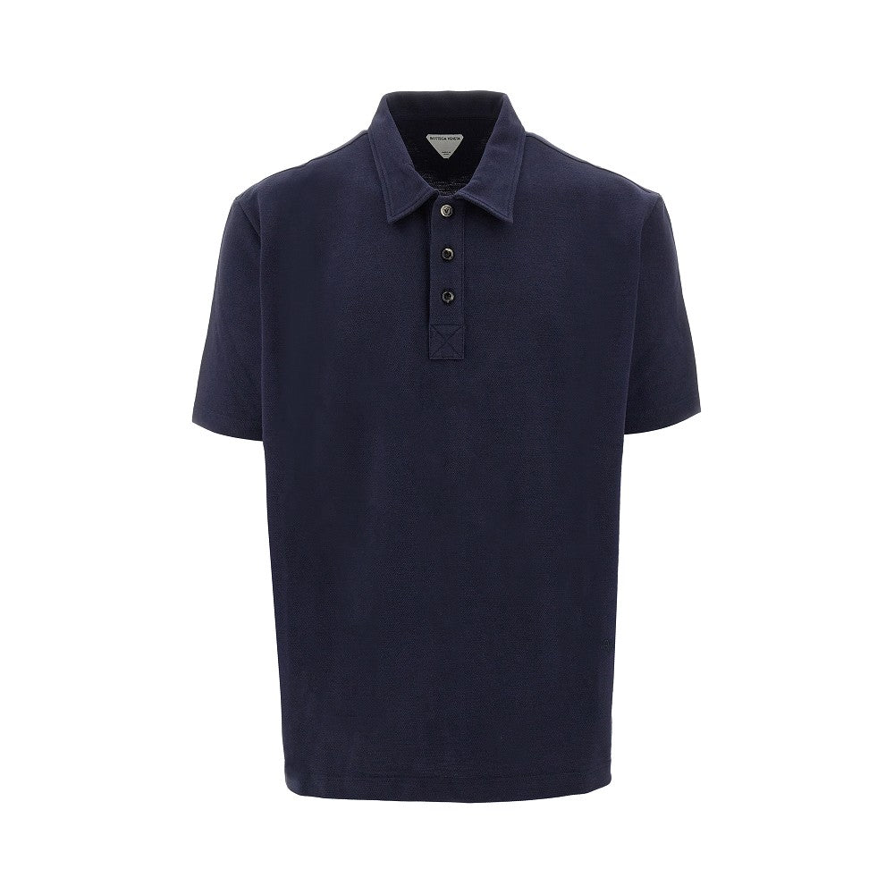 Piquet polo shirt with signature embroidery