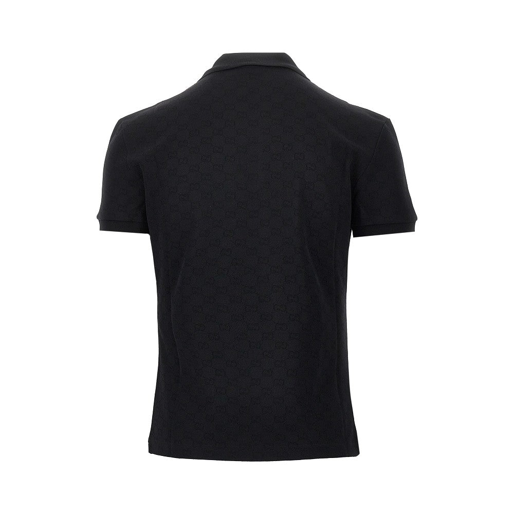Polo in jersey jacquard