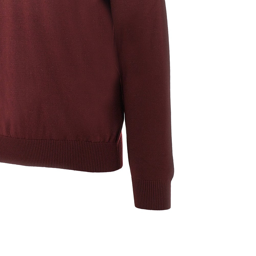 Polo in maglia con dettaglio FF
