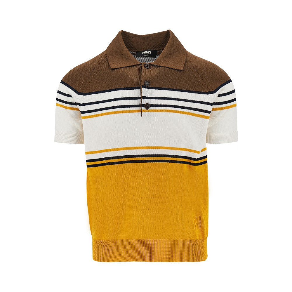 Polo in maglia a righe
