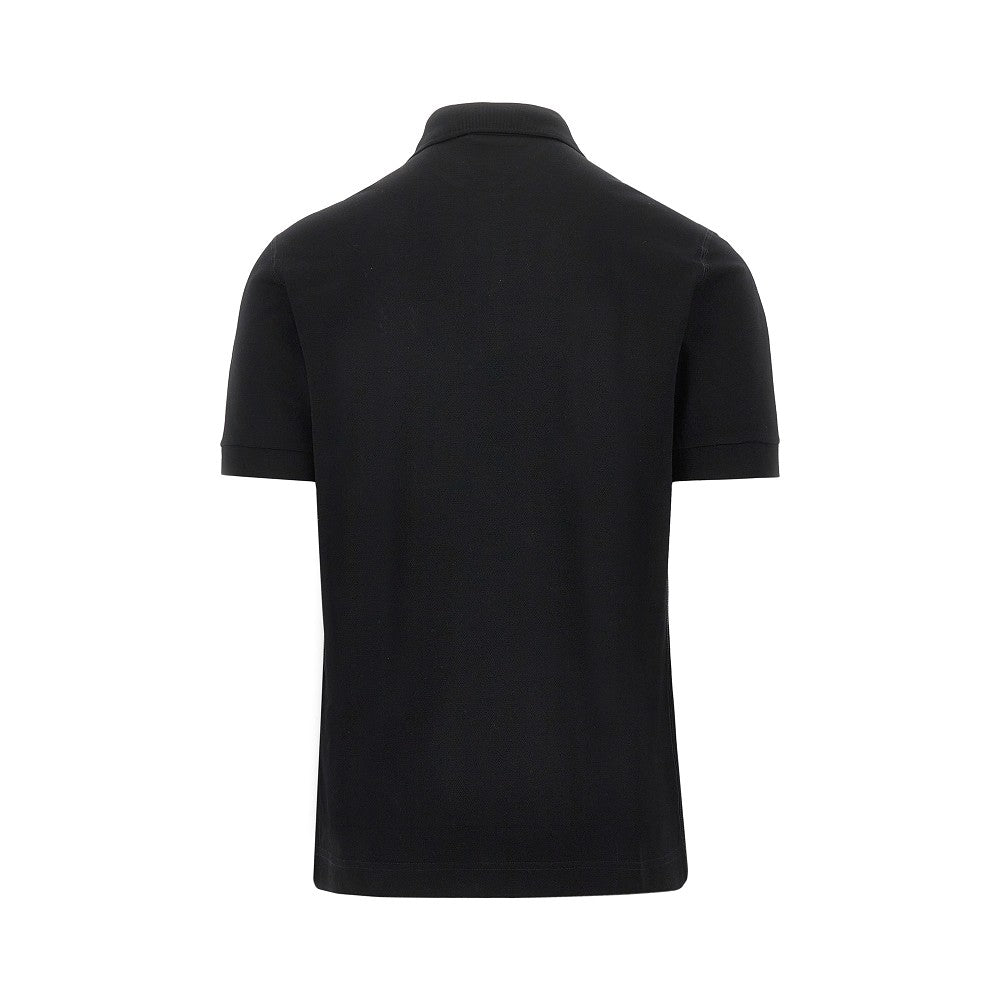Polo in piquet con placchetta logo