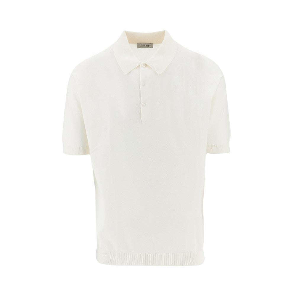 Cotton knit polo shirt
