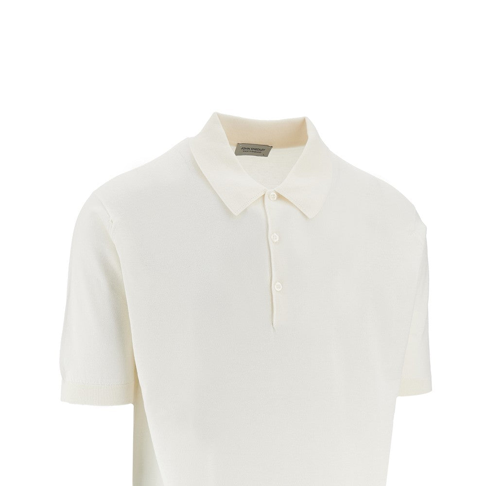 Cotton knit polo shirt